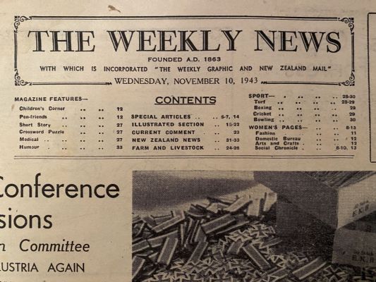 OLD NEWSPAPER: The Weekly News - No. 4172, 10 November 1943