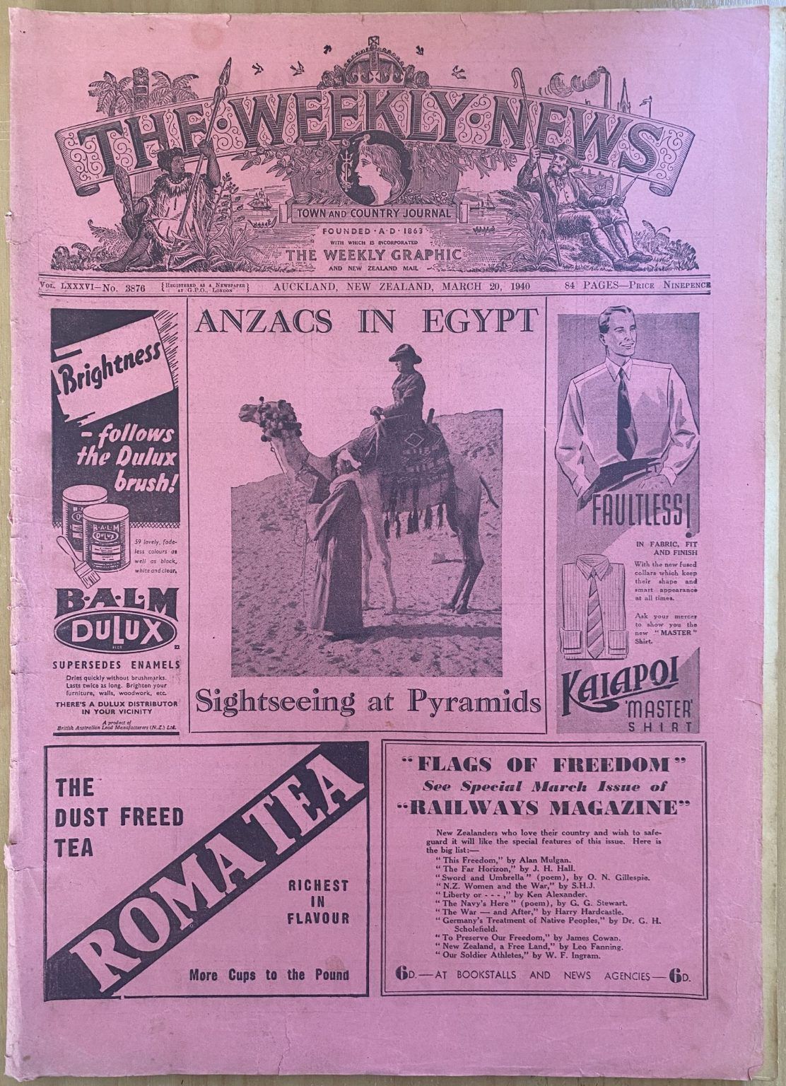 OLD NEWSPAPER: The Weekly News - No. 3876, 20 March 1940