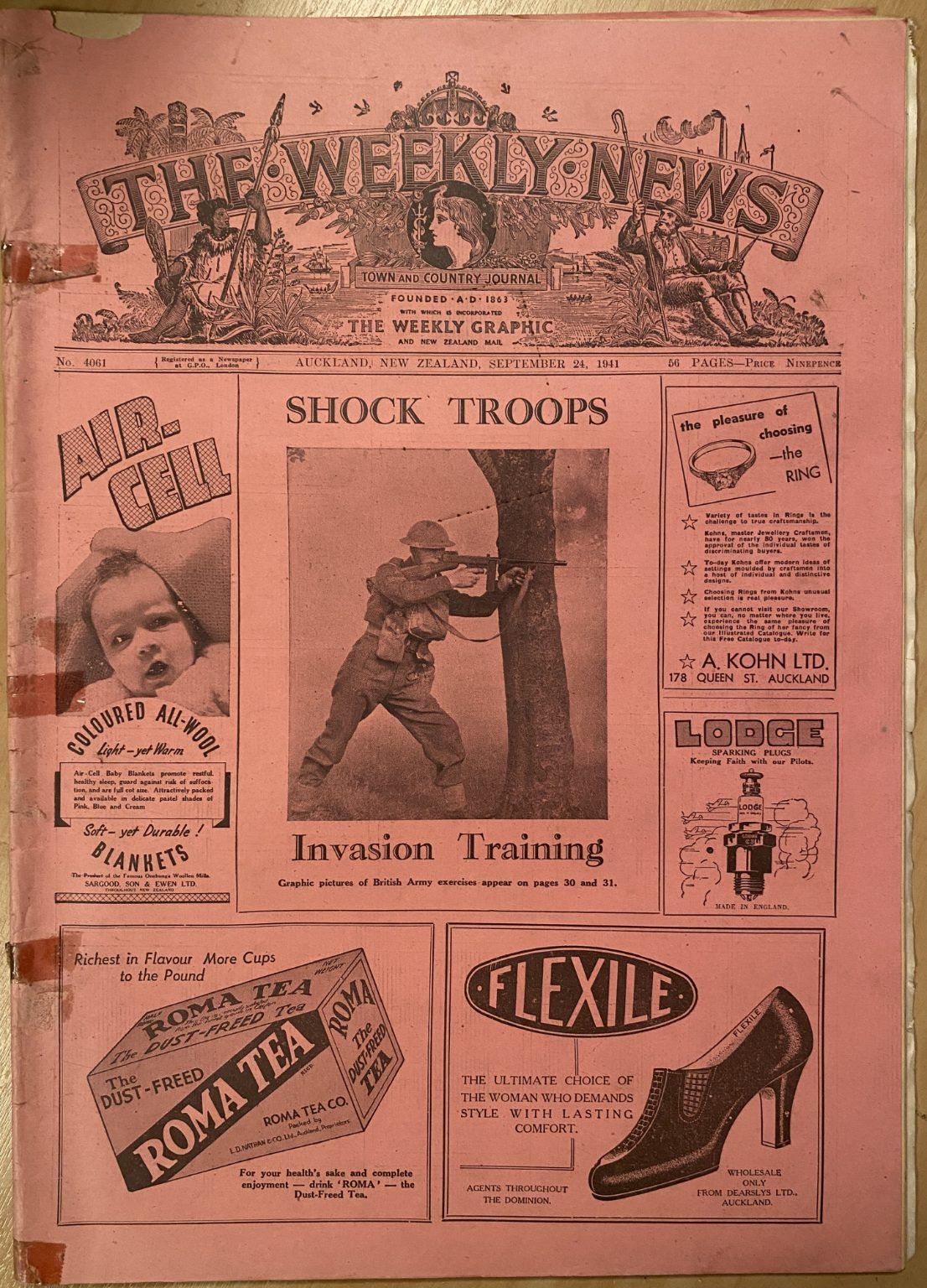 OLD NEWSPAPER: The Weekly News - No. 4061, 24 September 1941
