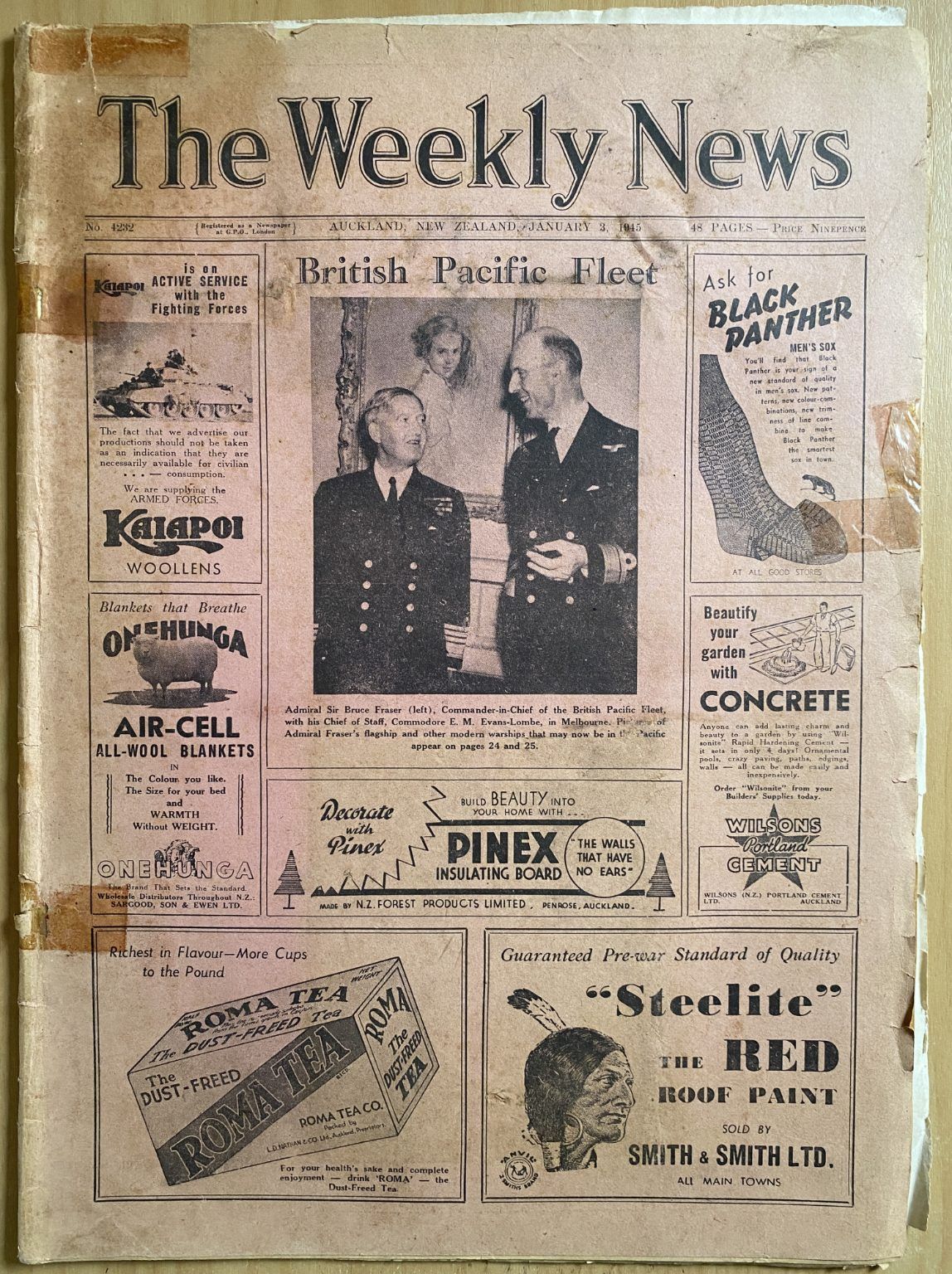 OLD NEWSPAPER: The Weekly News - No. 4232, 3 January 1945
