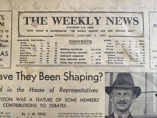 OLD NEWSPAPER: The Weekly News - No. 4232, 3 January 1945