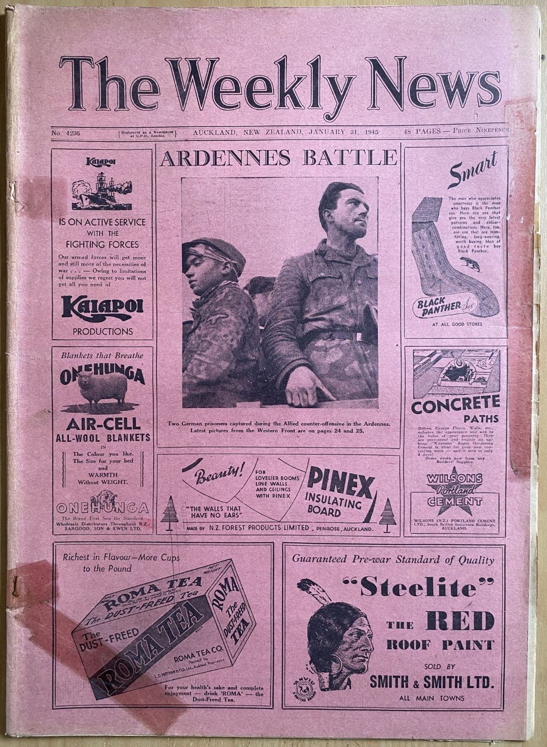 OLD NEWSPAPER: The Weekly News - No. 4236, 31 January 1945