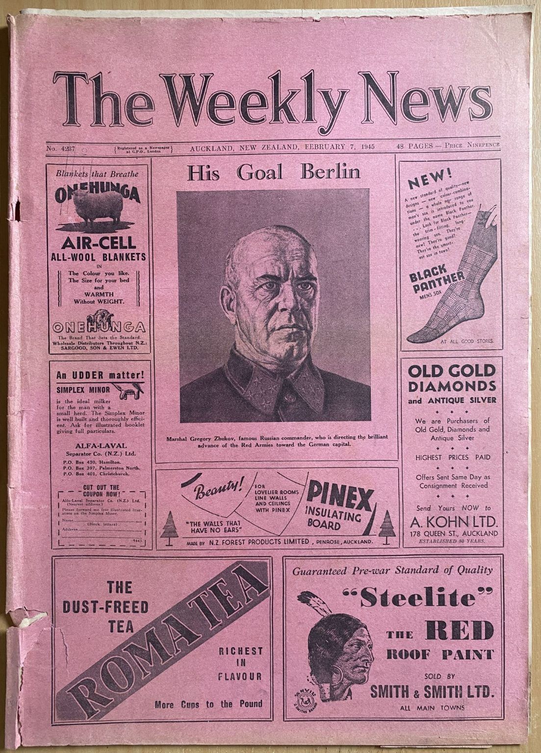 OLD NEWSPAPER: The Weekly News - No. 4237, 7 February 1945