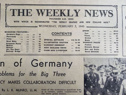 OLD NEWSPAPER: The Weekly News - No. 4237, 7 February 1945
