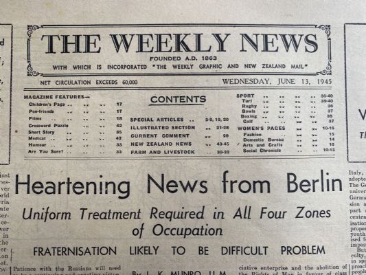 OLD NEWSPAPER: The Weekly News - No. 4255, 13 June 1945