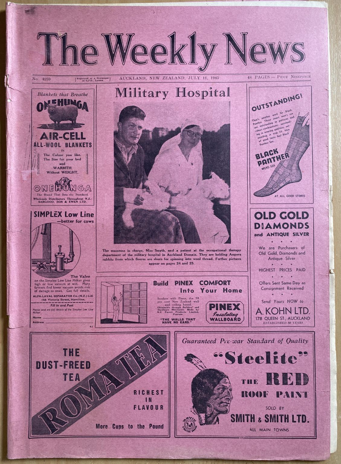 OLD NEWSPAPER: The Weekly News - No. 4259, 11 July 1945