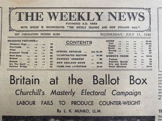 OLD NEWSPAPER: The Weekly News - No. 4259, 11 July 1945