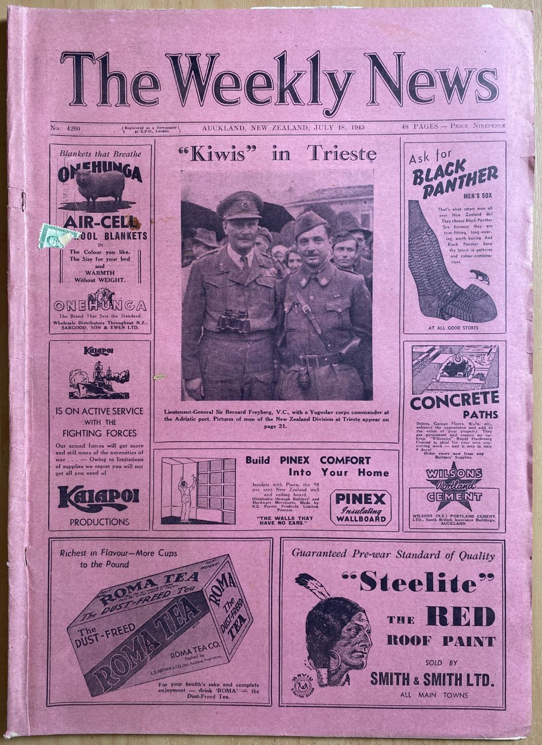 OLD NEWSPAPER: The Weekly News - No. 4260, 18 July 1945