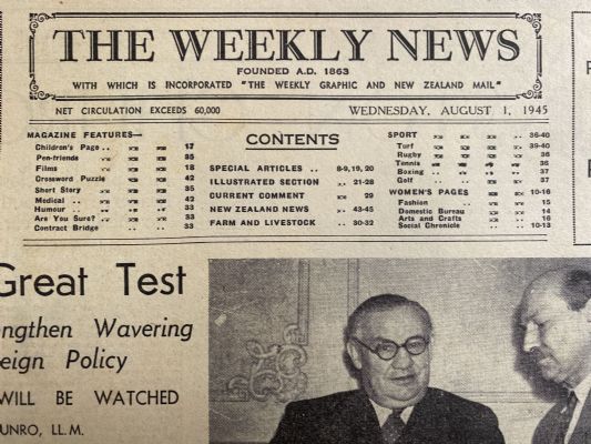 OLD NEWSPAPER: The Weekly News - No. 4262, 1 August 1945