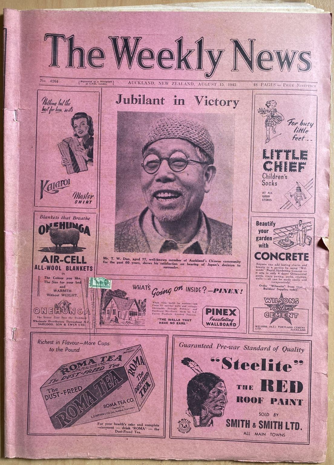 OLD NEWSPAPER: The Weekly News - No. 4264, 15 August 1945
