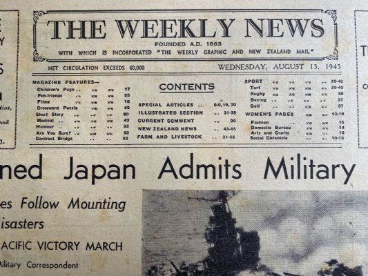 OLD NEWSPAPER: The Weekly News - No. 4264, 15 August 1945