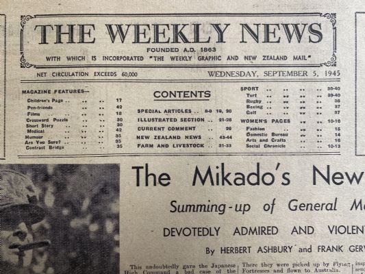 OLD NEWSPAPER: The Weekly News - No. 4267, 5 September 1945
