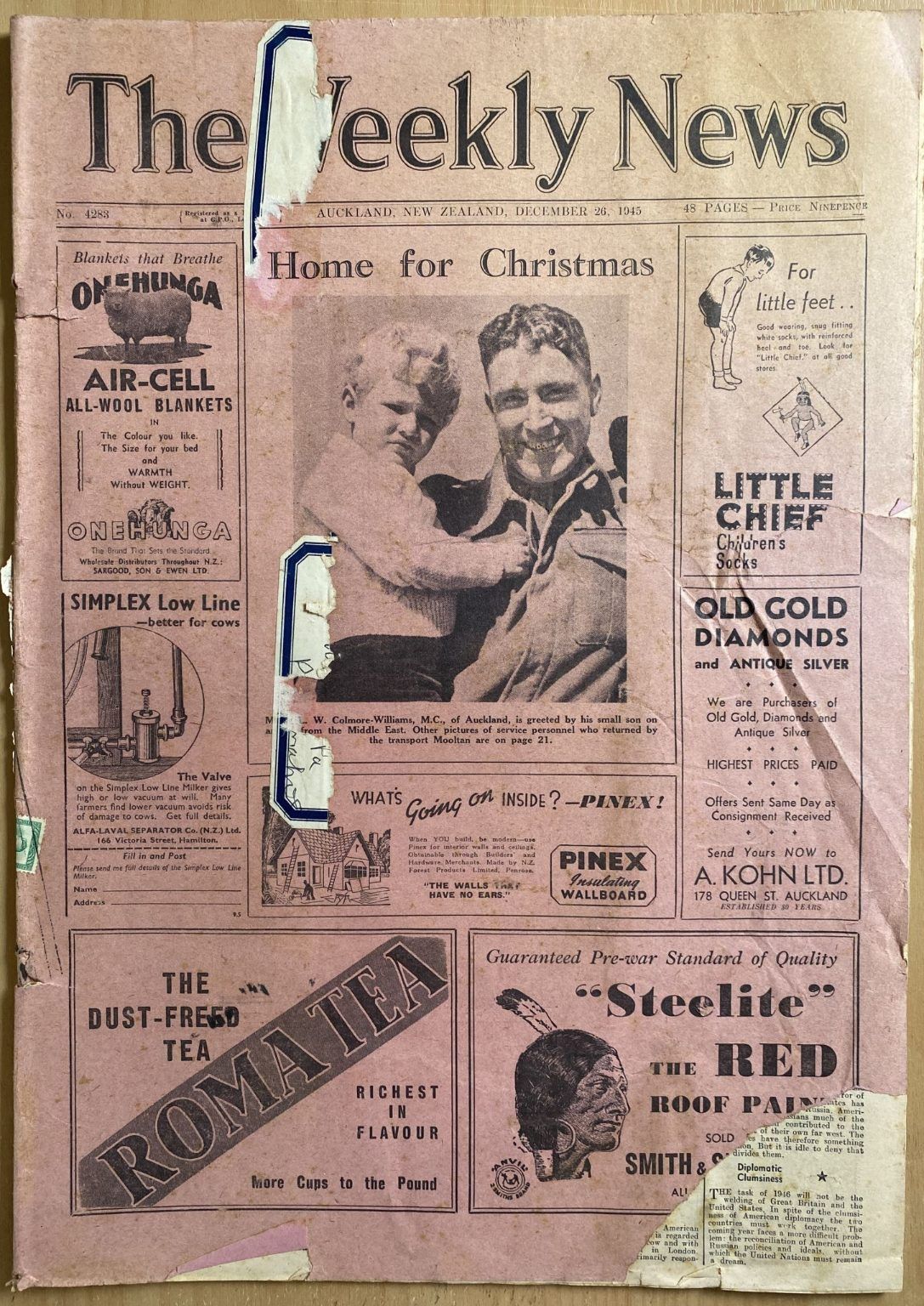 OLD NEWSPAPER: The Weekly News - No. 4283, 26 December 1945
