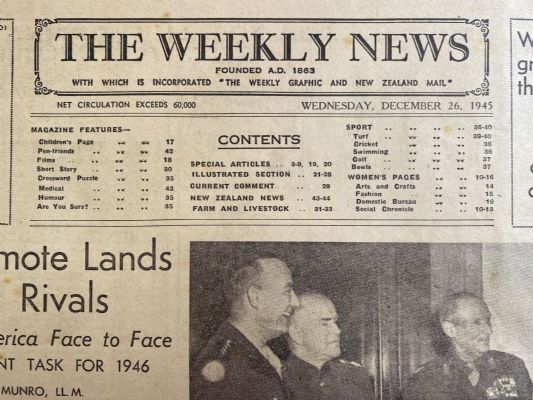 OLD NEWSPAPER: The Weekly News - No. 4283, 26 December 1945