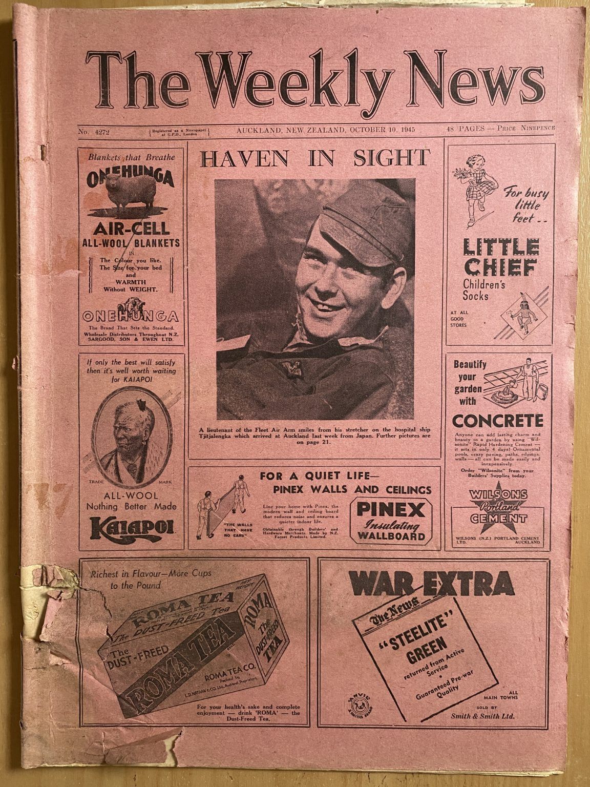 OLD NEWSPAPER: The Weekly News - No. 4272, 10 October 1945