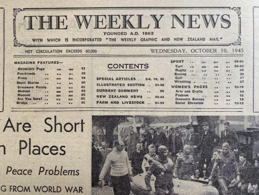 OLD NEWSPAPER: The Weekly News - No. 4272, 10 October 1945