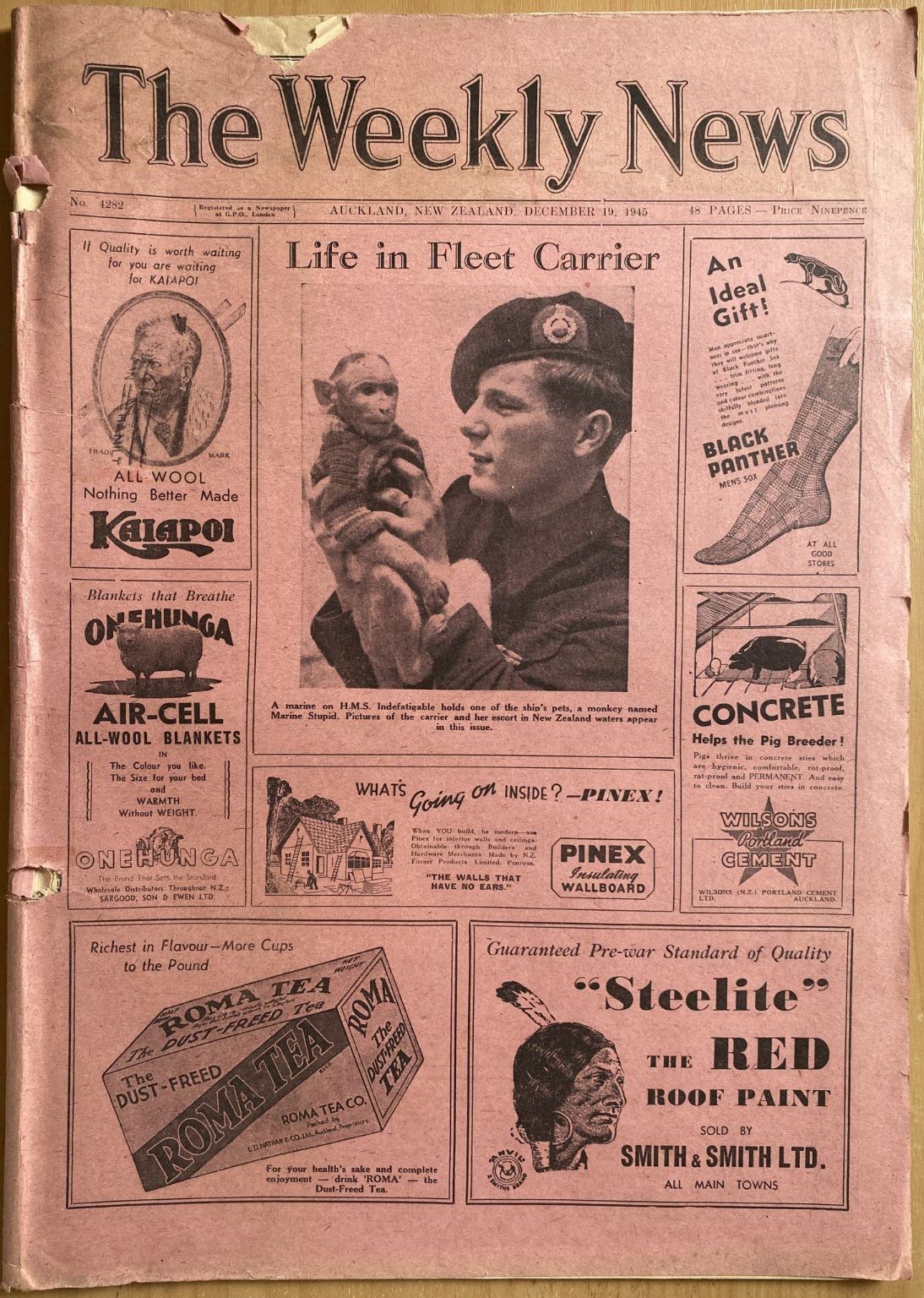 OLD NEWSPAPER: The Weekly News - No. 4282, 19 December 1945