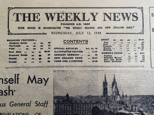 OLD NEWSPAPER: The Weekly News - No. 4207, 12 July 1944