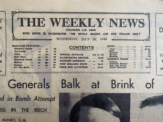 OLD NEWSPAPER: The Weekly News - No. 4209, 26 July 1944