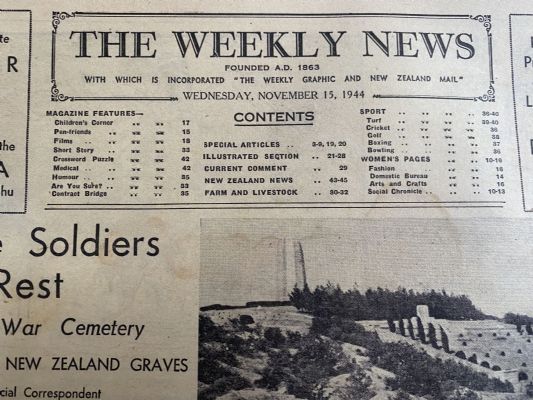 OLD NEWSPAPER: The Weekly News - No. 4225, 15 November 1944