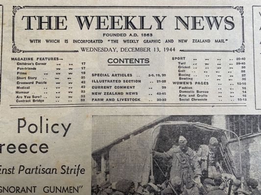 OLD NEWSPAPER: The Weekly News - No. 4229, 13 December 1944