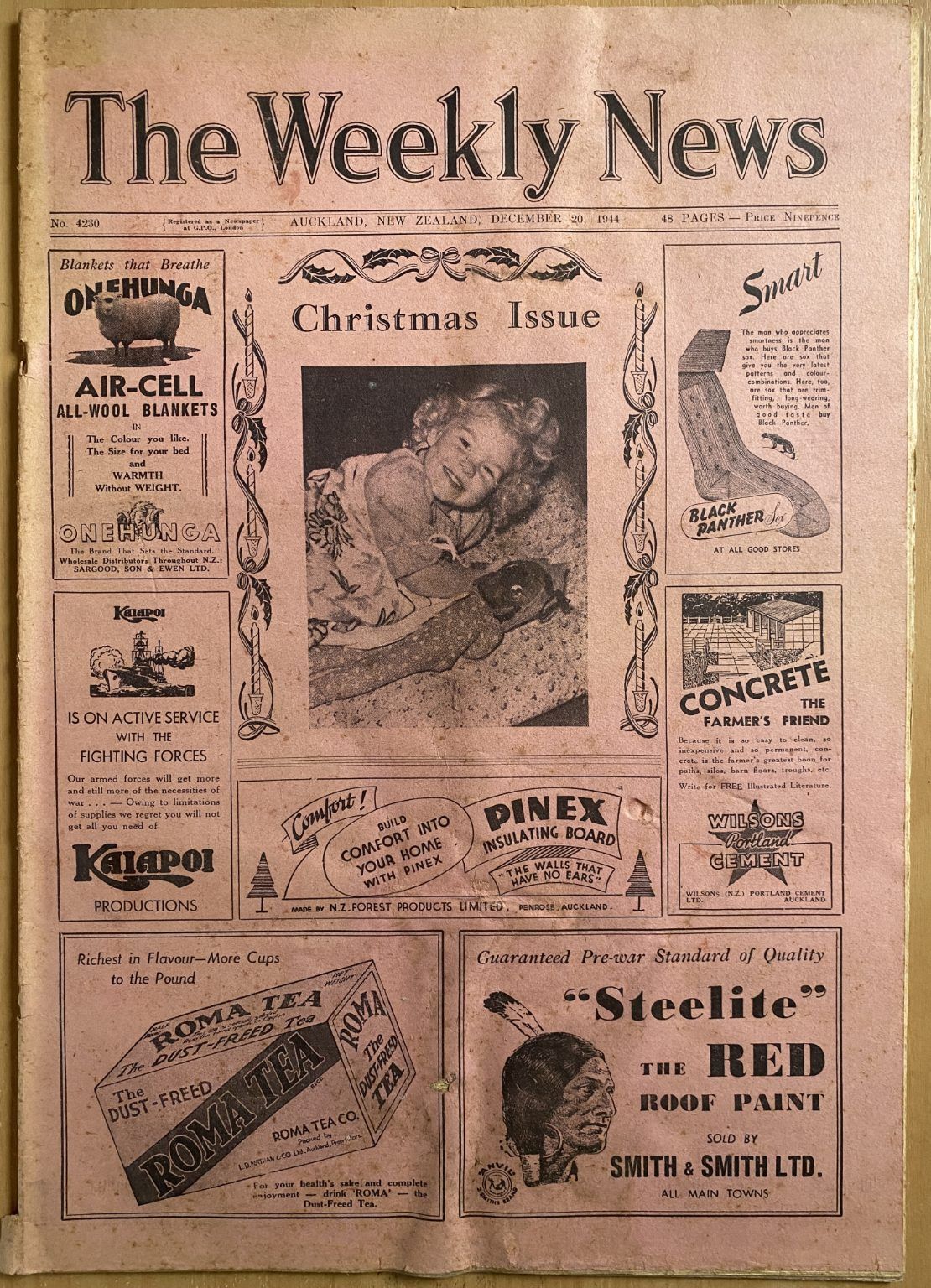 OLD NEWSPAPER: The Weekly News - No. 4230, 20 December 1944