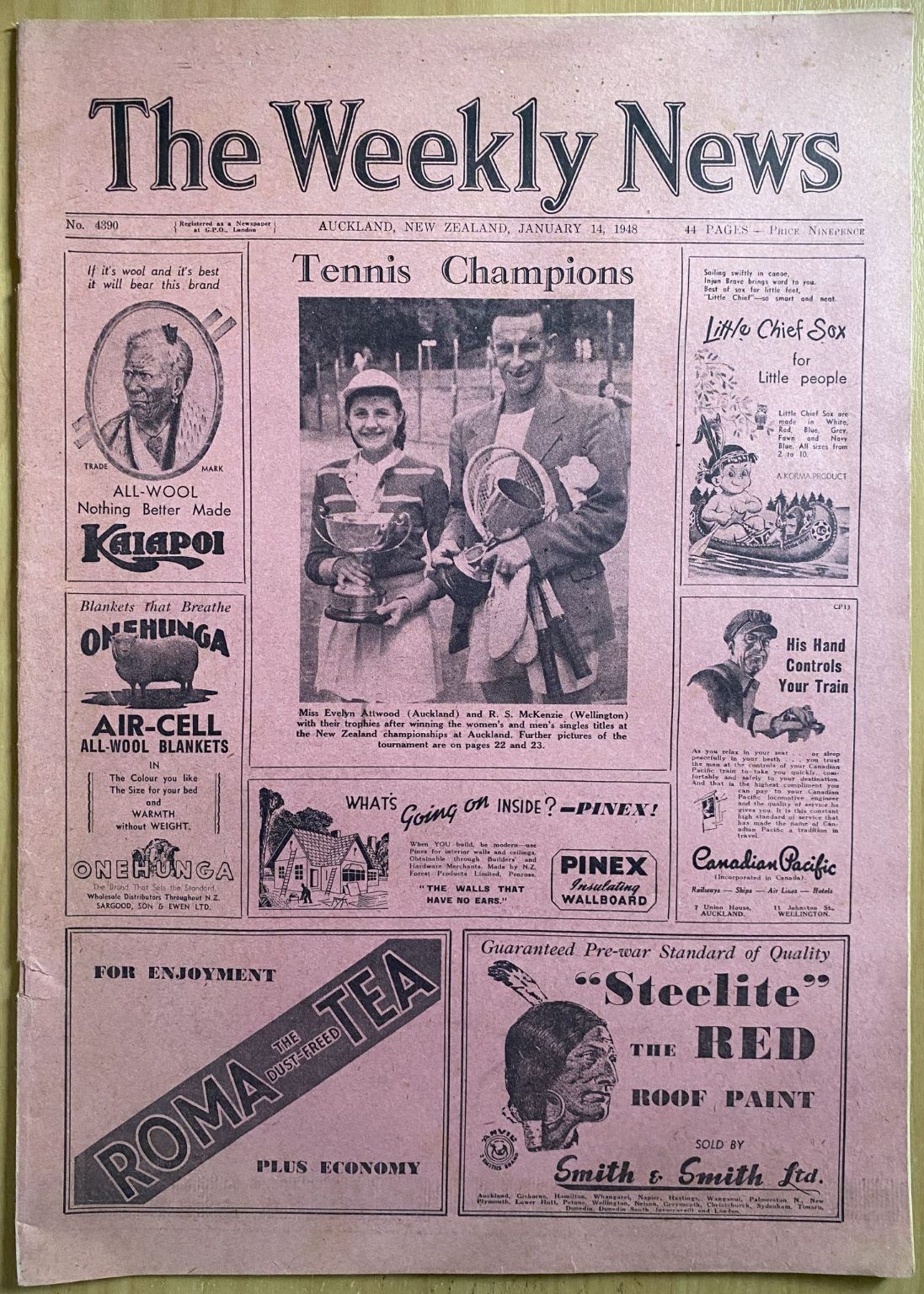 OLD NEWSPAPER: The Weekly News - No. 4390, 14 January 1948
