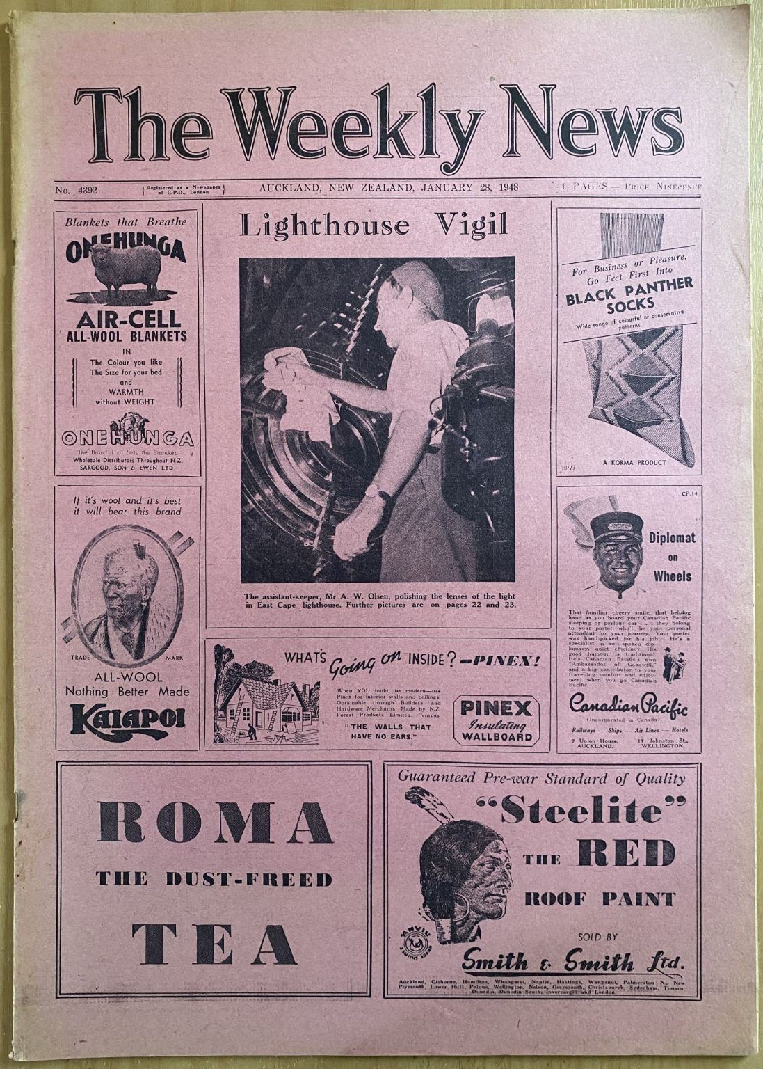 OLD NEWSPAPER: The Weekly News - No. 4392, 28 January 1948