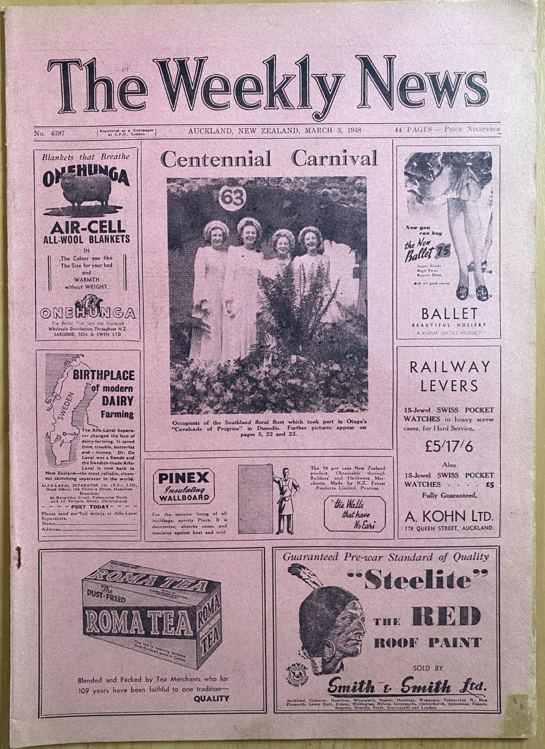 OLD NEWSPAPER: The Weekly News - No. 4397, 3 March 1948