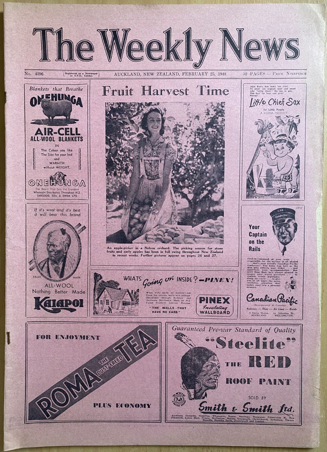 OLD NEWSPAPER: The Weekly News - No. 4396, 25 February 1948