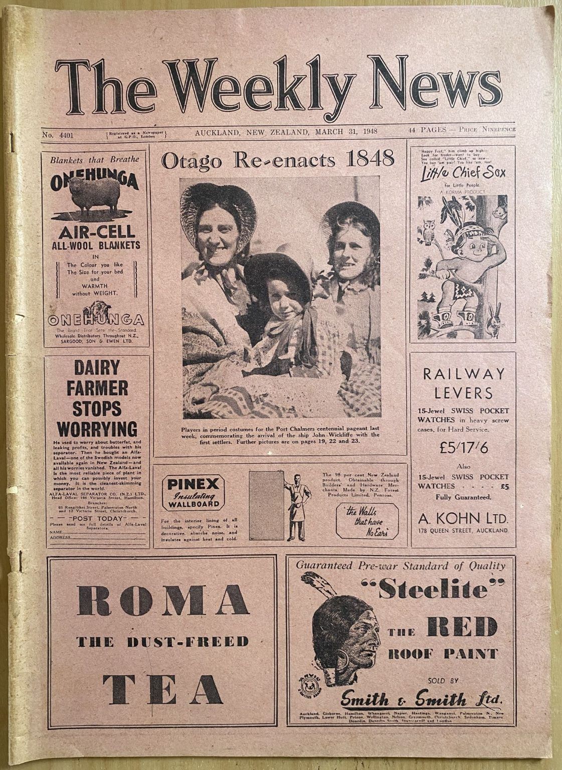 OLD NEWSPAPER: The Weekly News - No. 4401, 31 March 1948