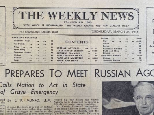 OLD NEWSPAPER: The Weekly News - No. 4400, 24 March 1948
