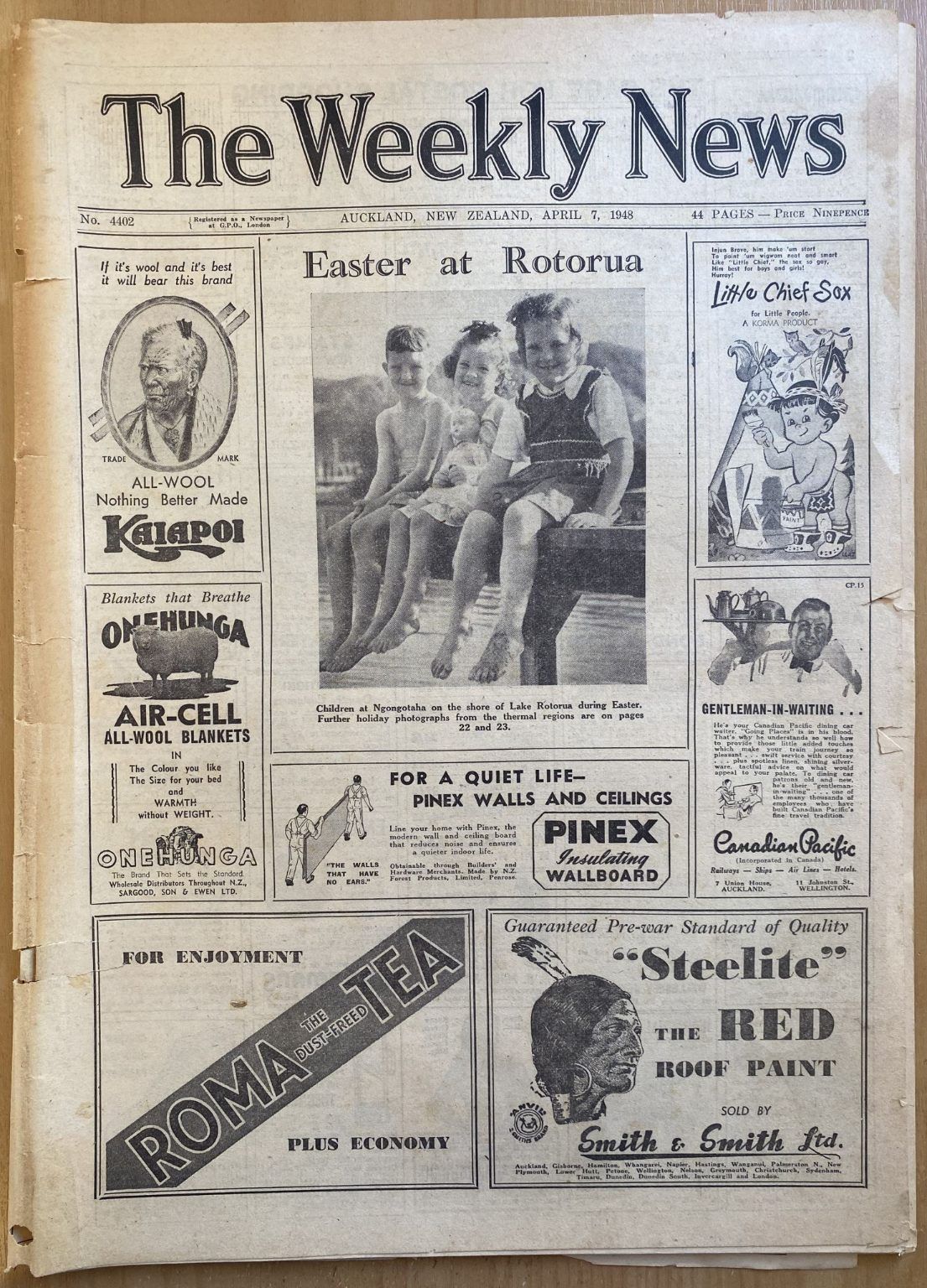 OLD NEWSPAPER: The Weekly News - No. 4402, 7 April 1948