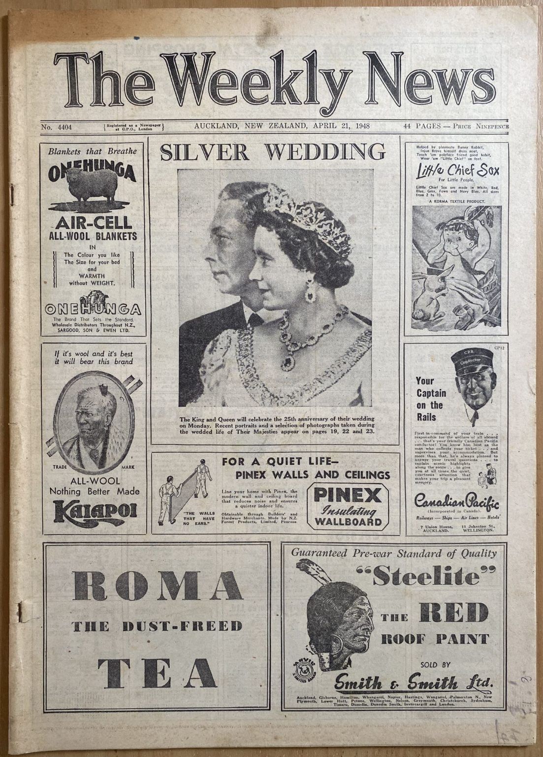 OLD NEWSPAPER: The Weekly News - No. 4404, 21 April 1948