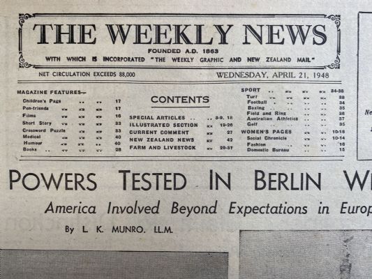 OLD NEWSPAPER: The Weekly News - No. 4404, 21 April 1948