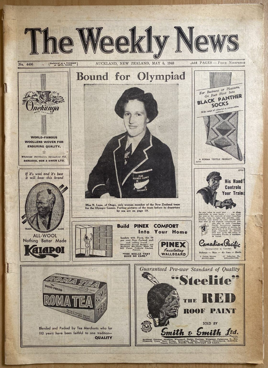 OLD NEWSPAPER: The Weekly News - No. 4406, 5 May 1948