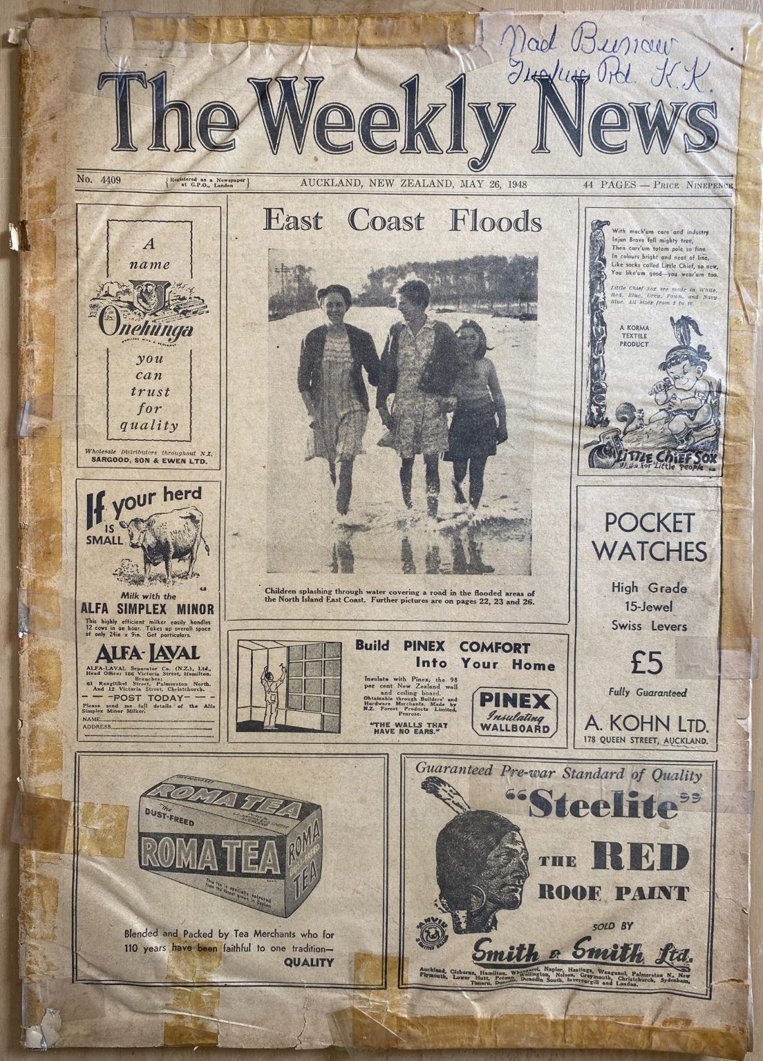 OLD NEWSPAPER: The Weekly News - No. 4409, 26 May 1948