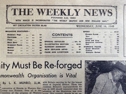 OLD NEWSPAPER: The Weekly News - No. 4412, 16 June 1948