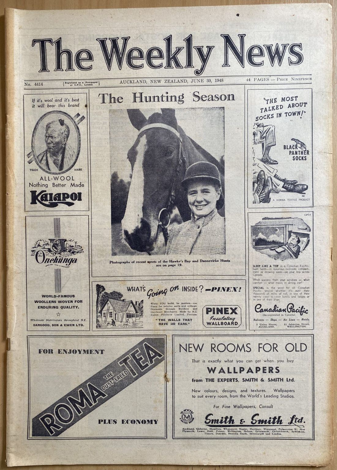 OLD NEWSPAPER: The Weekly News - No. 4414, 30 June 1948