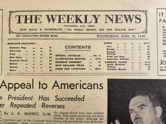 OLD NEWSPAPER: The Weekly News - No. 4414, 30 June 1948