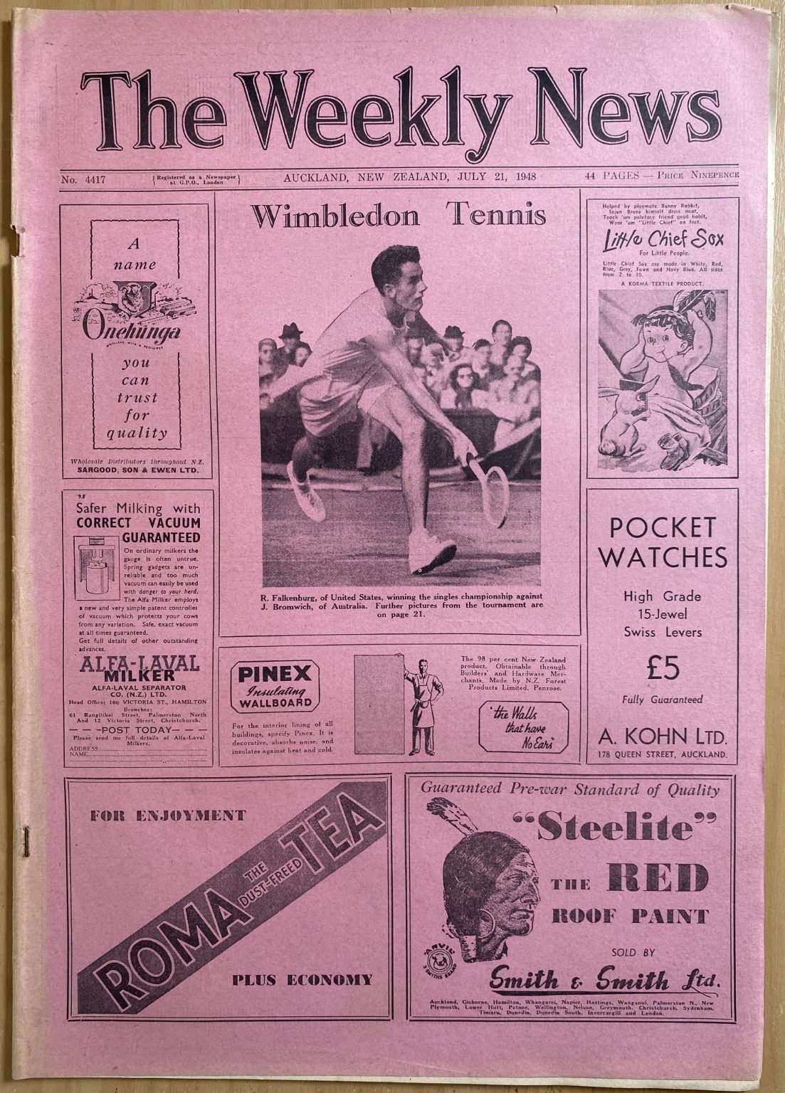 OLD NEWSPAPER: The Weekly News - No. 4417, 21 July 1948