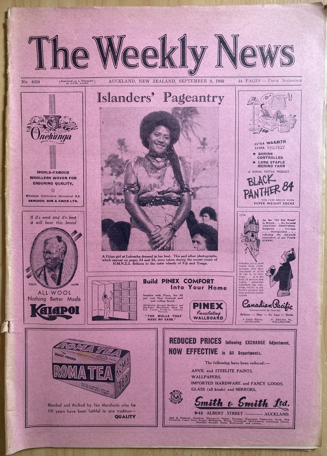 OLD NEWSPAPER: The Weekly News - No. 4424, 8 September 1948