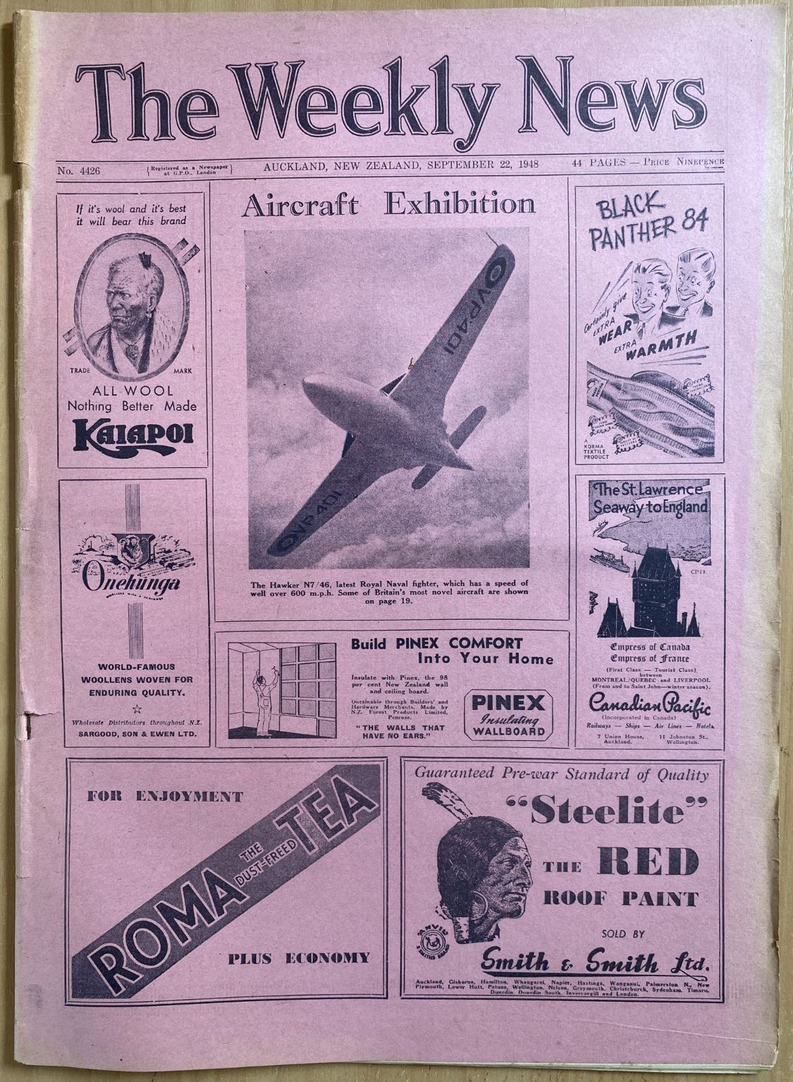 OLD NEWSPAPER: The Weekly News - No. 4426, 22 September 1948