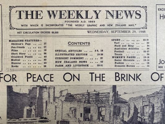 OLD NEWSPAPER: The Weekly News - No. 4427, 29 September 1948