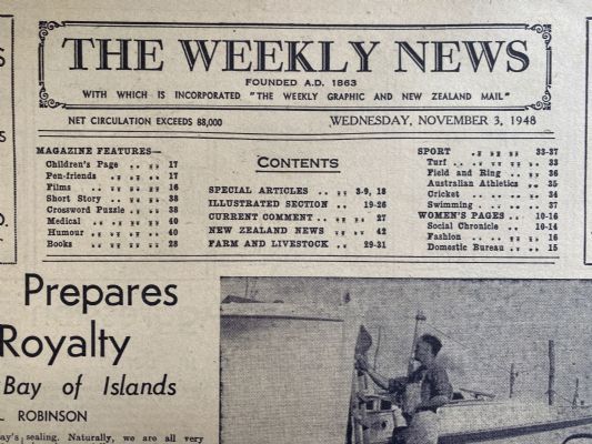 OLD NEWSPAPER: The Weekly News - No. 4432, 3 November 1948