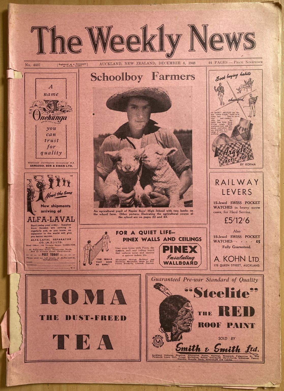 OLD NEWSPAPER: The Weekly News - No. 4437, 8 December 1948