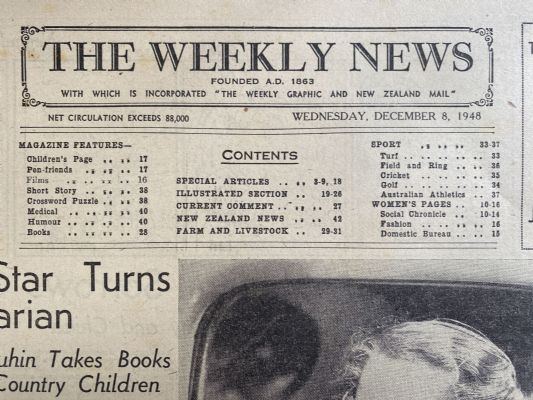 OLD NEWSPAPER: The Weekly News - No. 4437, 8 December 1948