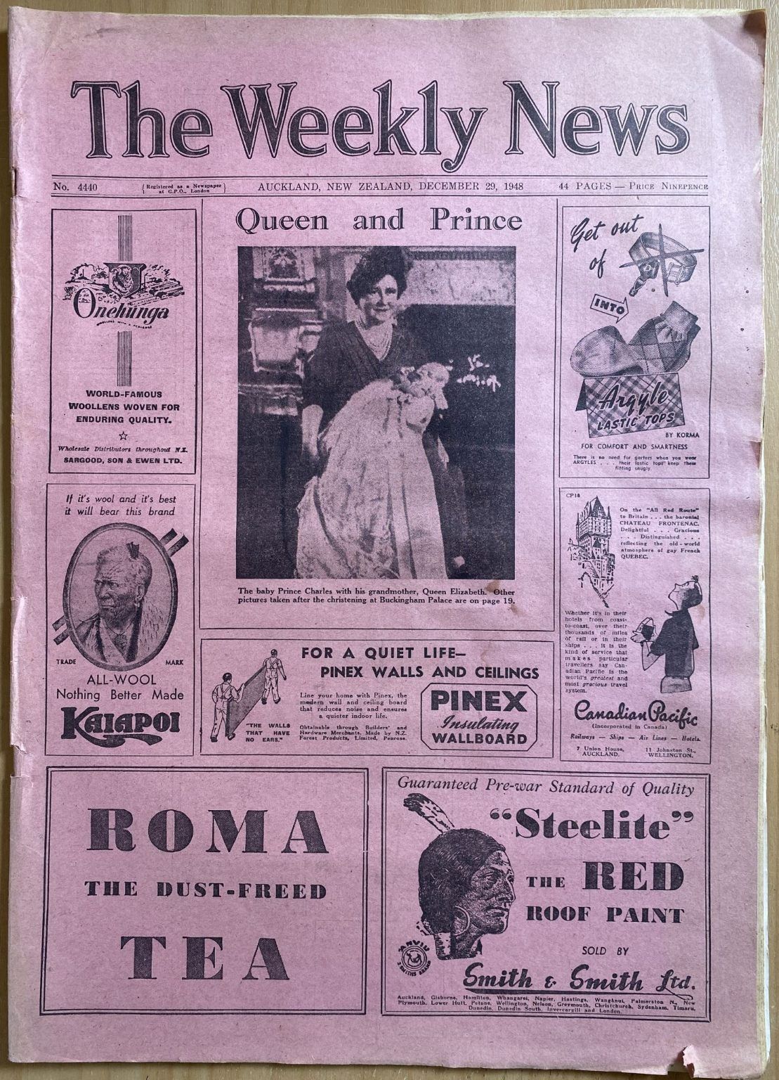 OLD NEWSPAPER: The Weekly News - No. 4440, 29 December 1948