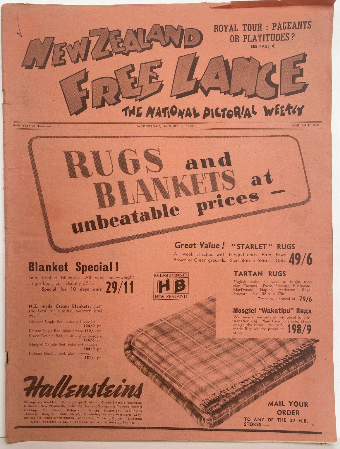 OLD NEWSPAPER: New Zealand Free Lance - No. 6, 5 August 1953