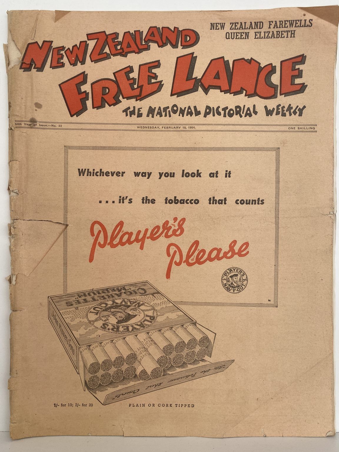 OLD NEWSPAPER: New Zealand Free Lance - No. 33, 10 February 1954